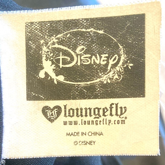 Disney Loungefly Evil Queen Tote Vintage Canvas Black Purple - Picture 3 of 8